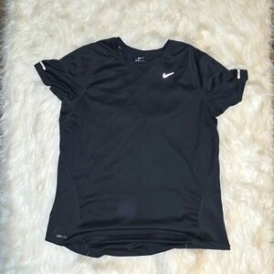 Nike Men's Dri-FIT Black Shirt and Silver) Size Large